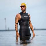 Zone3 - Mens Ascend Sleeveless Wetsuit - Black/Grey