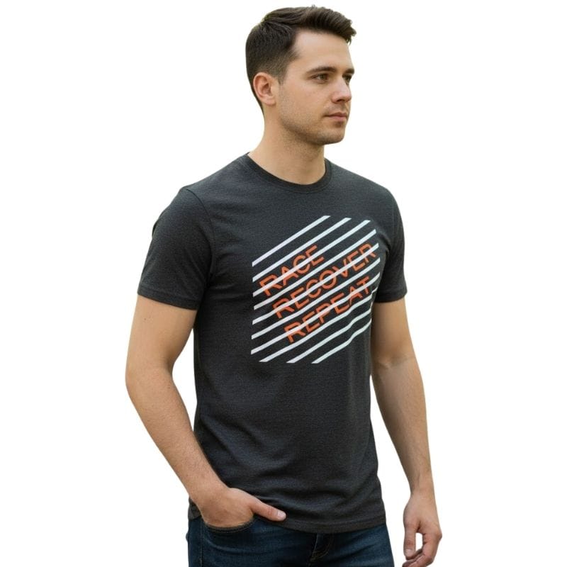 Zone3 - Men's Race/Recovery/Repeat Tee (Charcoal Marl)