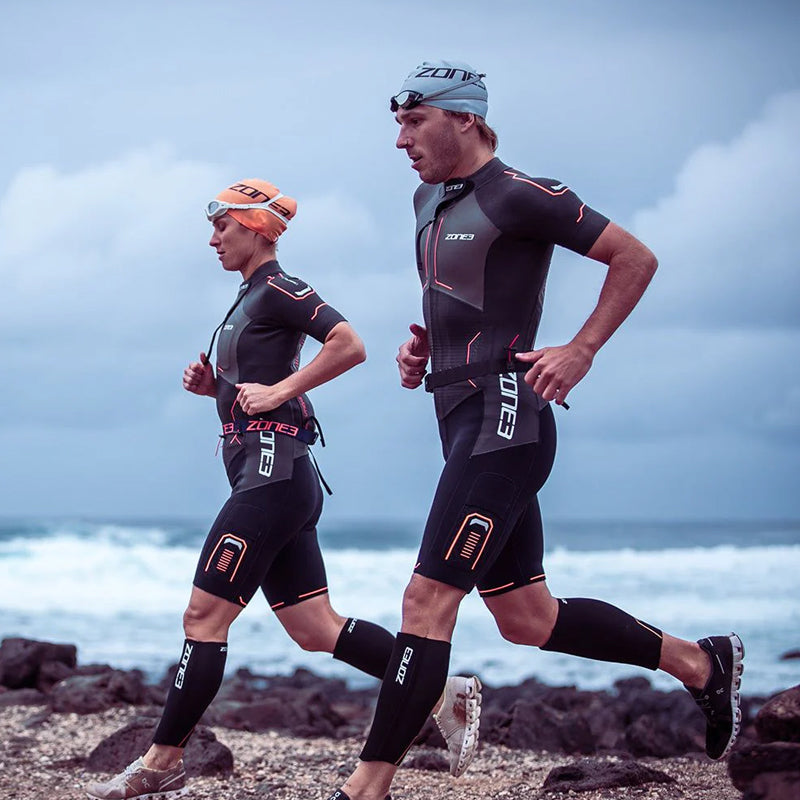 Zone3 - Men's Swim-Run Evolution Wetsuit With 8mm Calf Sleeves