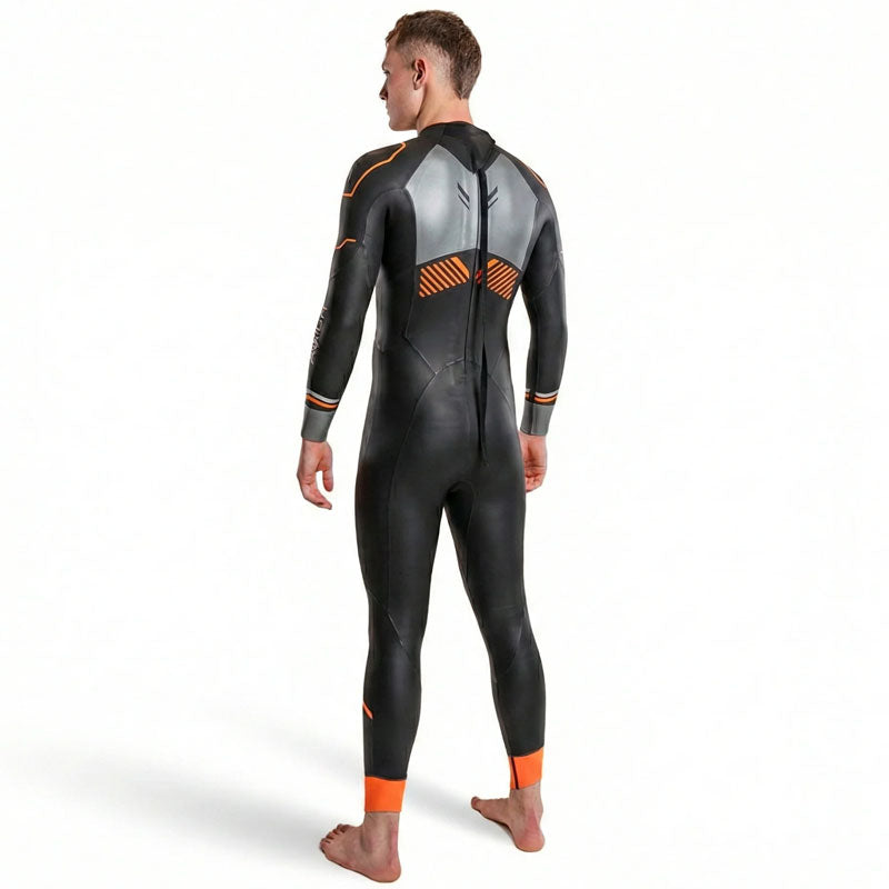 Zone3 - Mens Thermal Aspire Wetsuit - Black/Orange