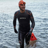 Zone3 - Mens Thermal Aspire Wetsuit - Black/Orange