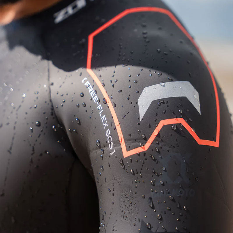 Zone3 - Mens Thermal Aspire Wetsuit - Black/Orange