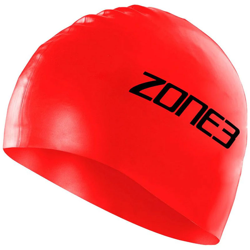 Zone3 - Silicone Swim Cap 48g - Hi-Vis Red
