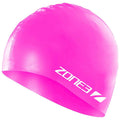 Zone3 - Silicone Swim Cap - Hi-Vis Pink