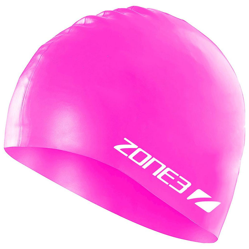 Zone3 - Silicone Swim Cap - Hi-Vis Pink
