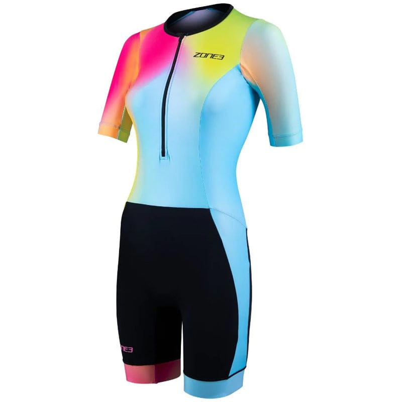 Zone3 - Women's Activate+ Short Sleeve Trisuit - Neon/Black