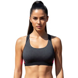 Zone3 - Women's Performance Culture Crop Top - Black/Coral