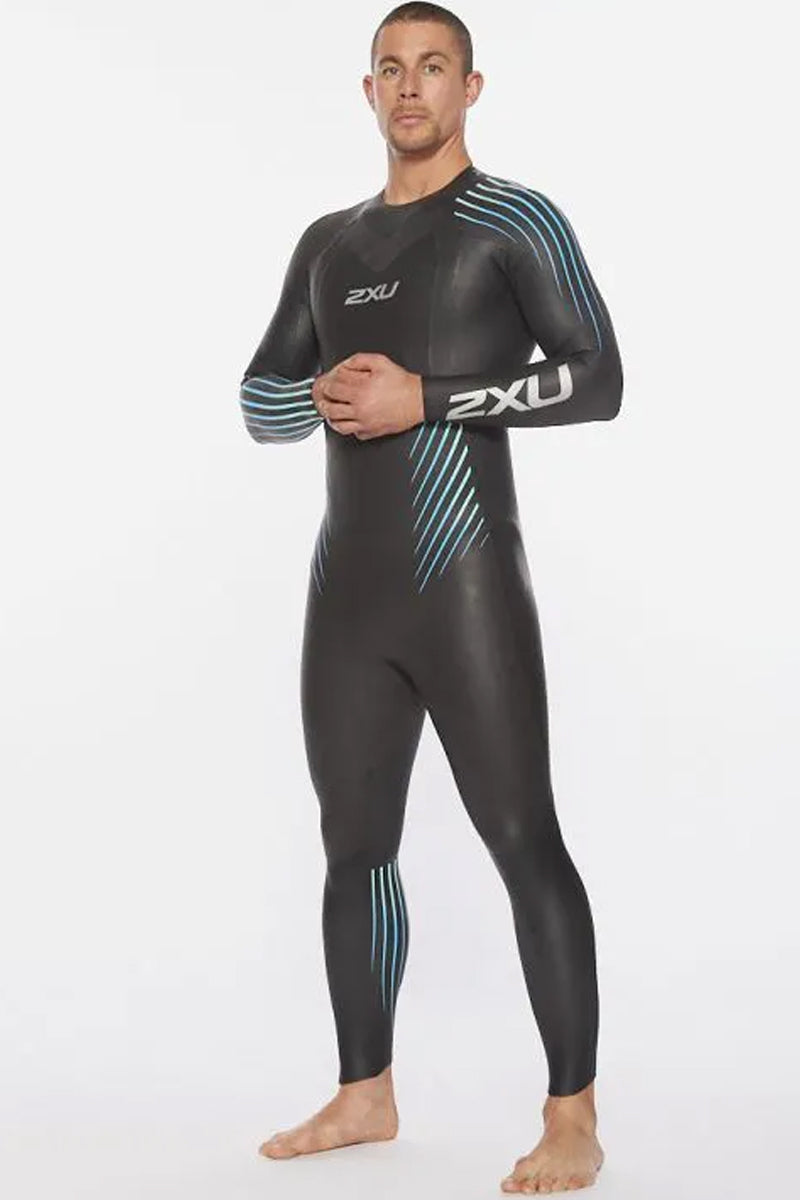 2XU - Mens P:1 Propel Wetsuit - Black/Blue Ombre