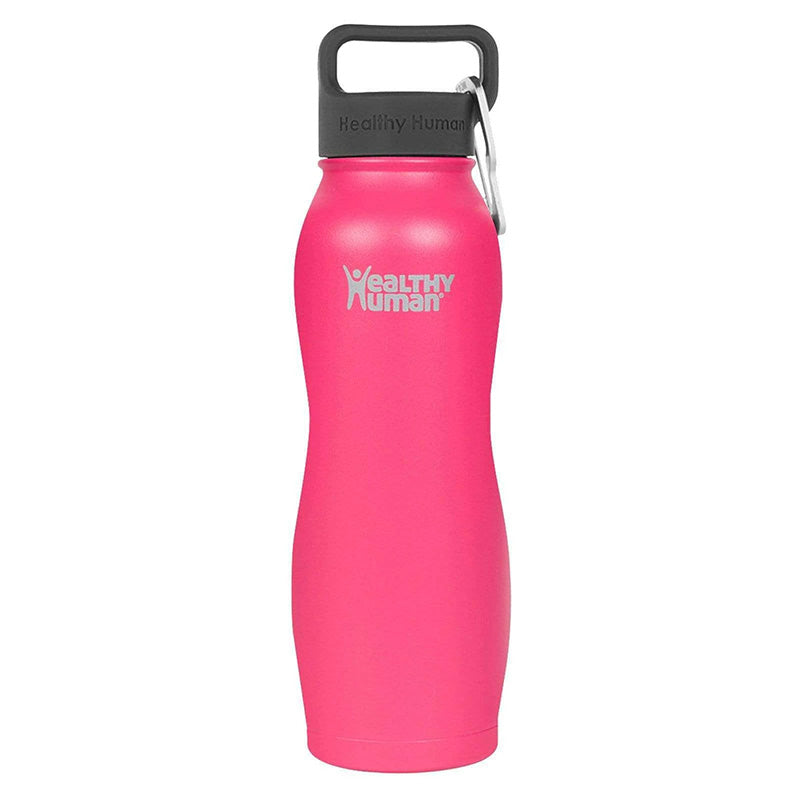 Healthy Human Curve Water Bottle - Hawaiian Pink 21oz (620ml)