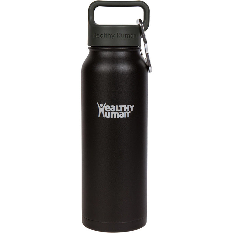 Healthy Human Stein Water Bottle - Pure Black 21oz (620ml)