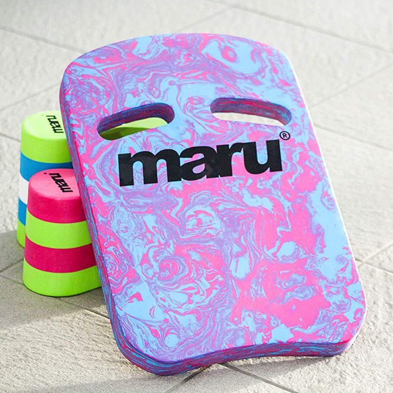 Maru - Swirl Two Grip Fitness Kickboard - Blue/Pink
