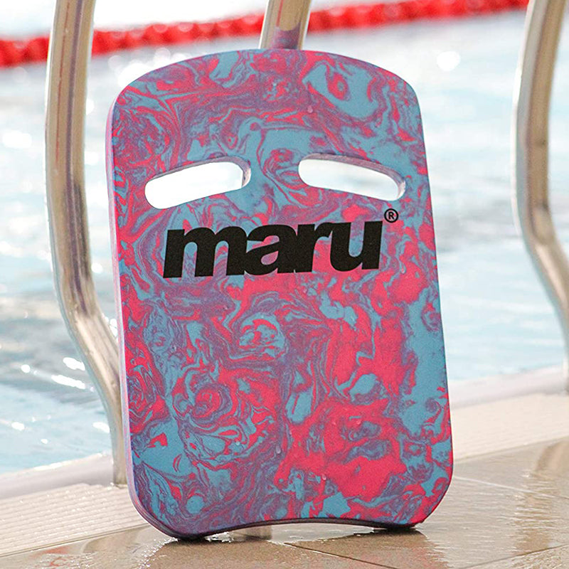 Maru - Swirl Two Grip Fitness Kickboard - Blue/Pink