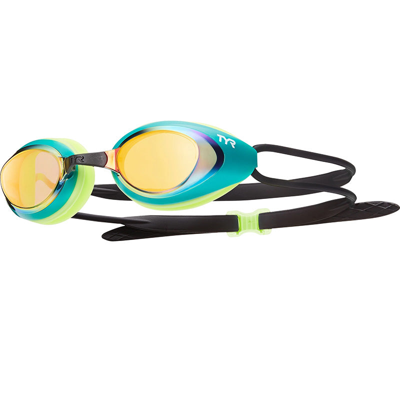 TYR - Blackhawk Racing Mirrored Goggles - Gold/Green