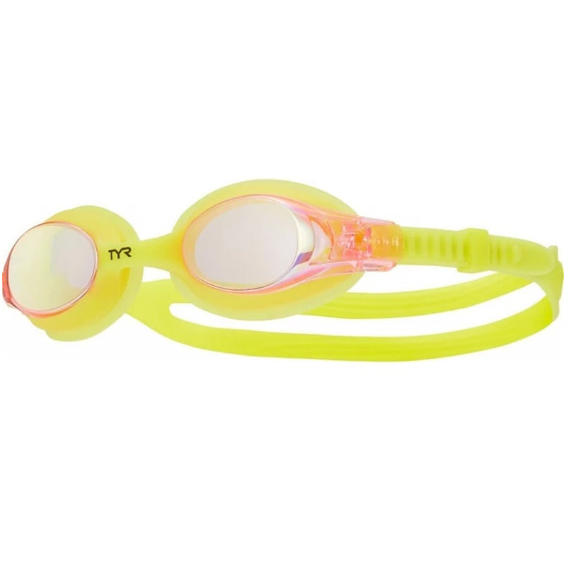 TYR - Kids Swimple Mirrored Goggles - Yellow/Pink/Yellow