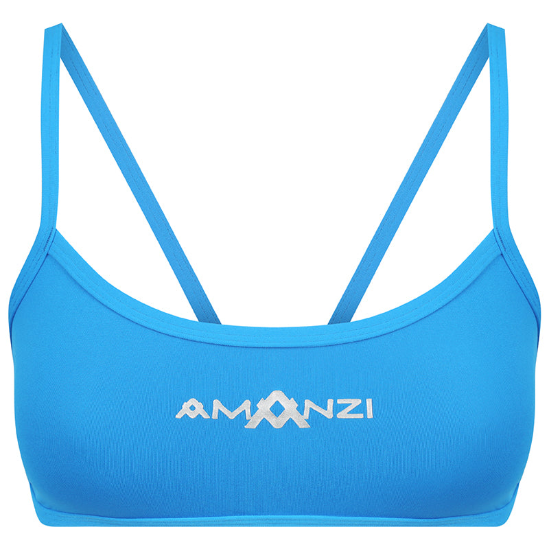 Amanzi - Azure Ladies Sports Bikini Top