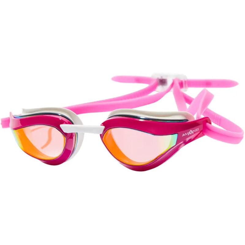 Amanzi - Dominate Sunset Mirror Goggles - Pink/White