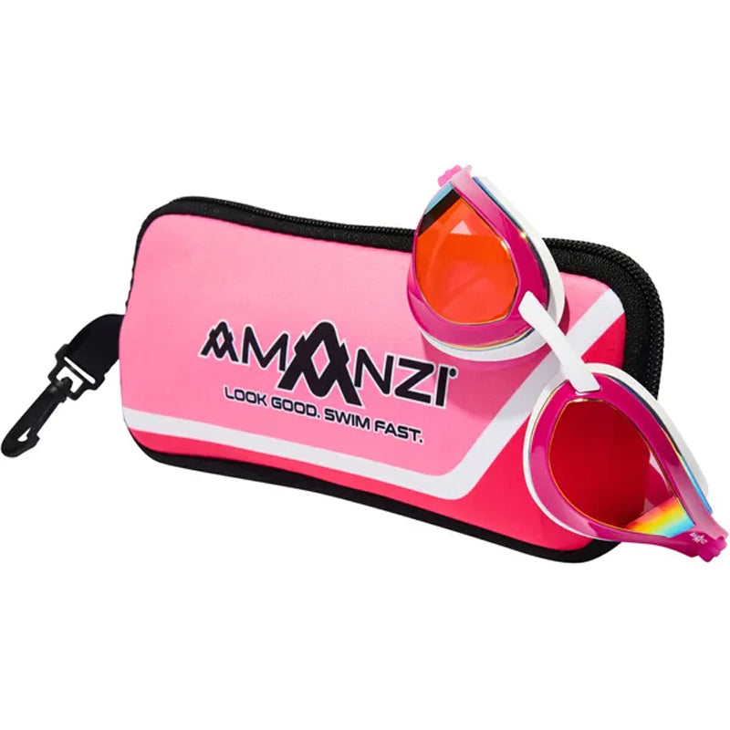 Amanzi - Dominate Sunset Mirror Goggles - Pink/White