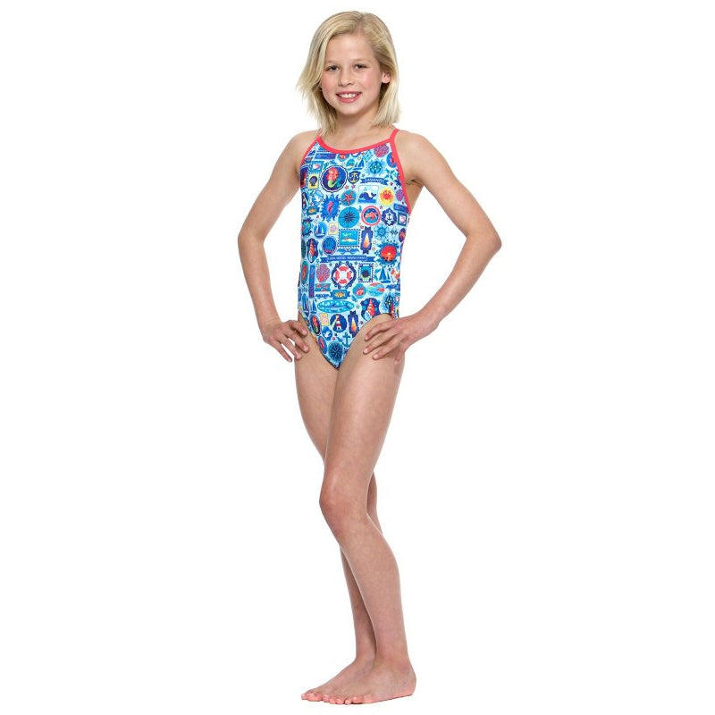 Amanzi - Seafarer Girls One Piece Swimsuit