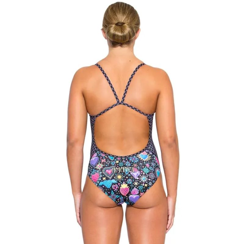 Amanzi - Sacred Hearts Ladies One Piece Swimsuit