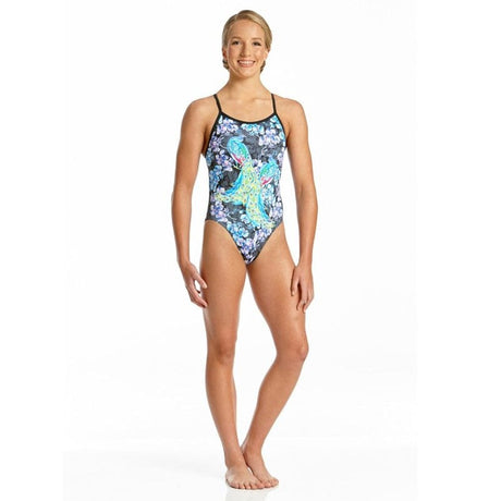 Amanzi - Peacock Pride Girls One Piece Swimsuit