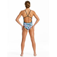 Amanzi - Peacock Pride Girls One Piece Swimsuit