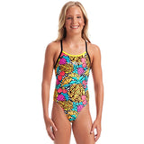 Amanzi - Pineapple Punch Girls One Piece Swimsuit