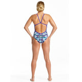 Amanzi - Purple Plaid Ladies One Piece Swimsuit