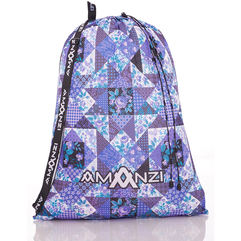 Amanzi - Purple Plaid Mesh Bag