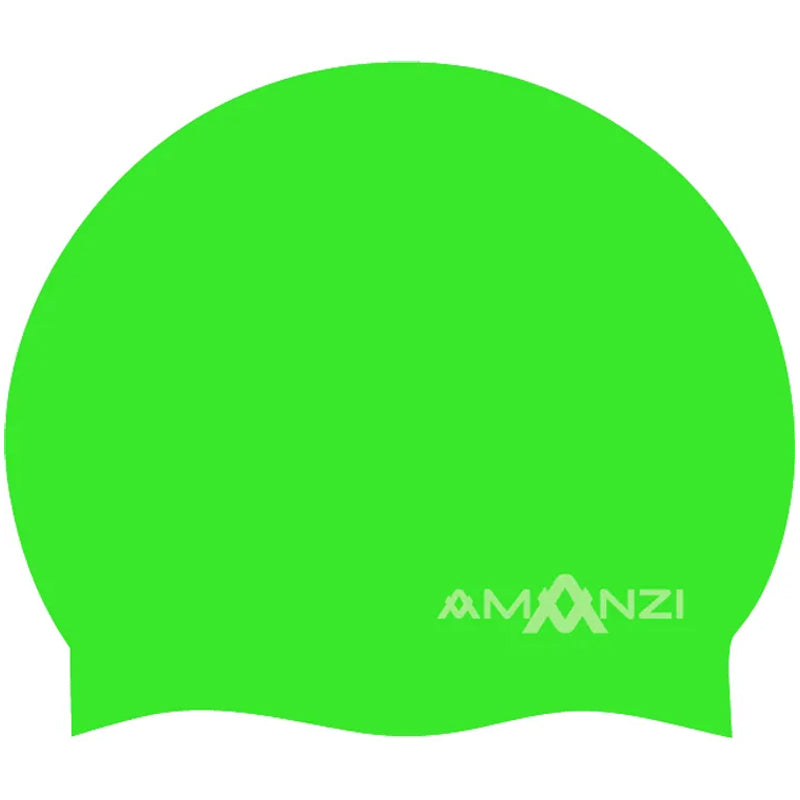 Amanzi - Signature Neon Green Swim Cap