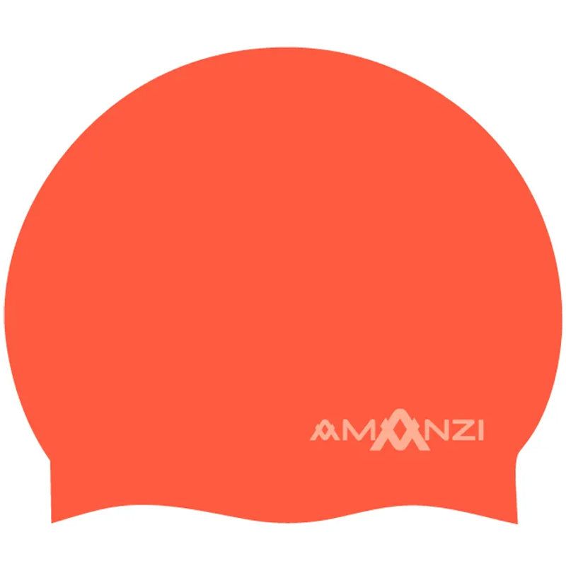 Amanzi - Signature Neon Orange Swim Cap