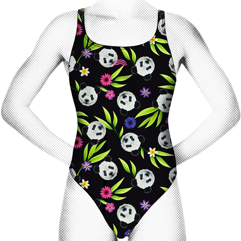 Aquarapid - Women's Kriss Panda Race Back Printed Swimsuit