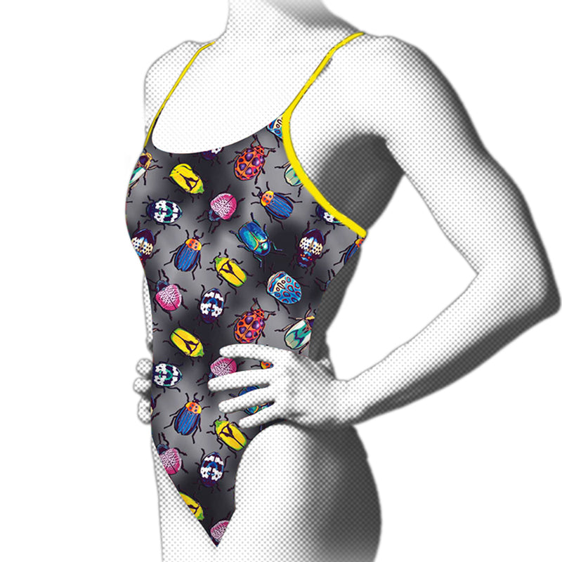 Aquarapid - Women's Sirio Bugs Speed Back Printed Swimsuit