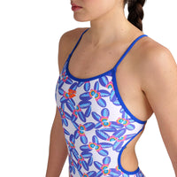 Arena - Allover Lace Back Ladies Swimsuit - Blue/Multi