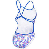 Arena - Allover Lace Back Ladies Swimsuit - Blue/Multi