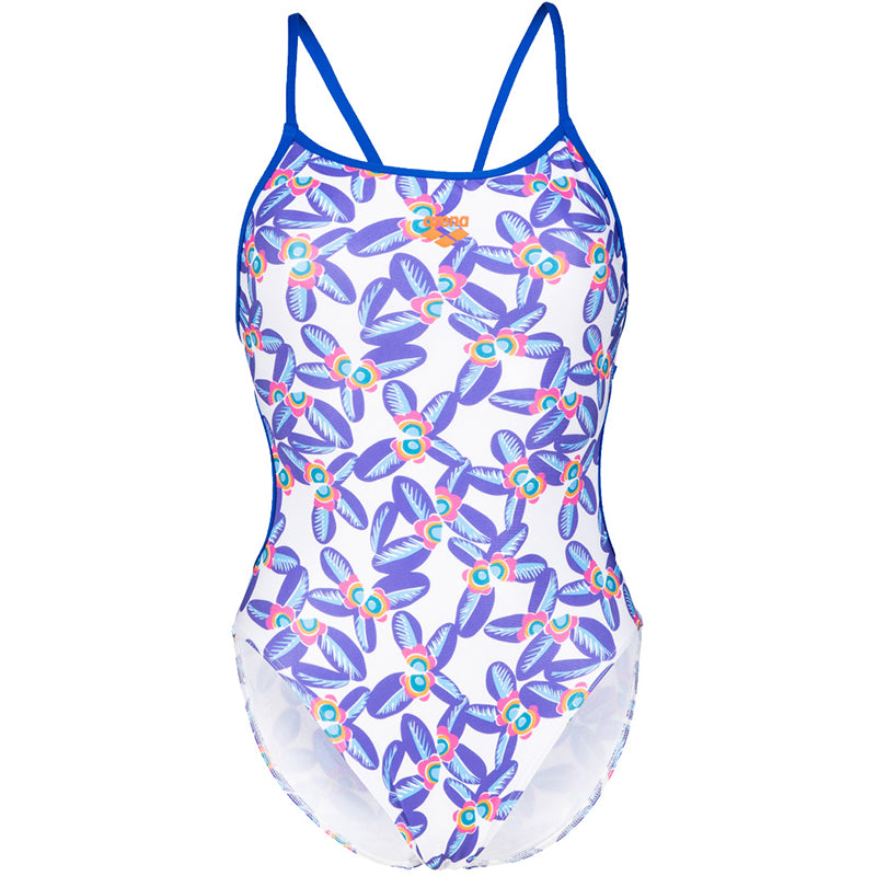 Arena - Allover Lace Back Ladies Swimsuit - Blue/Multi