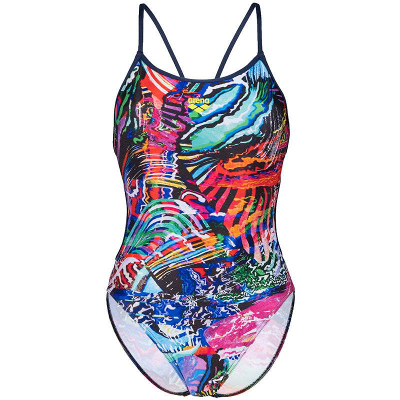 Arena - Allover Lace Back Ladies Swimsuit - Navy/Multi
