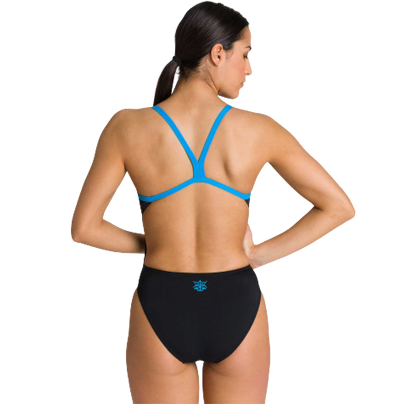 Arena - Bishamon Challenge Back Ladies Swimsuit - Black/Turquoise