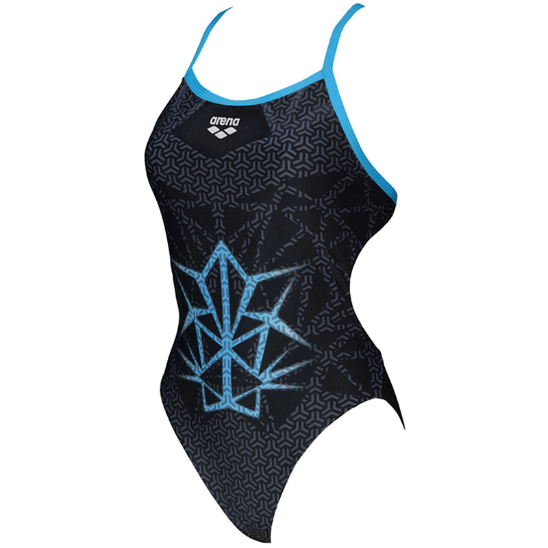 Arena - Bishamon Challenge Back Ladies Swimsuit - Black/Turquoise