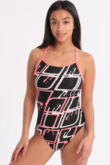 Arena - Blare Light Tech Ladies Swimsuit - Black/Pink