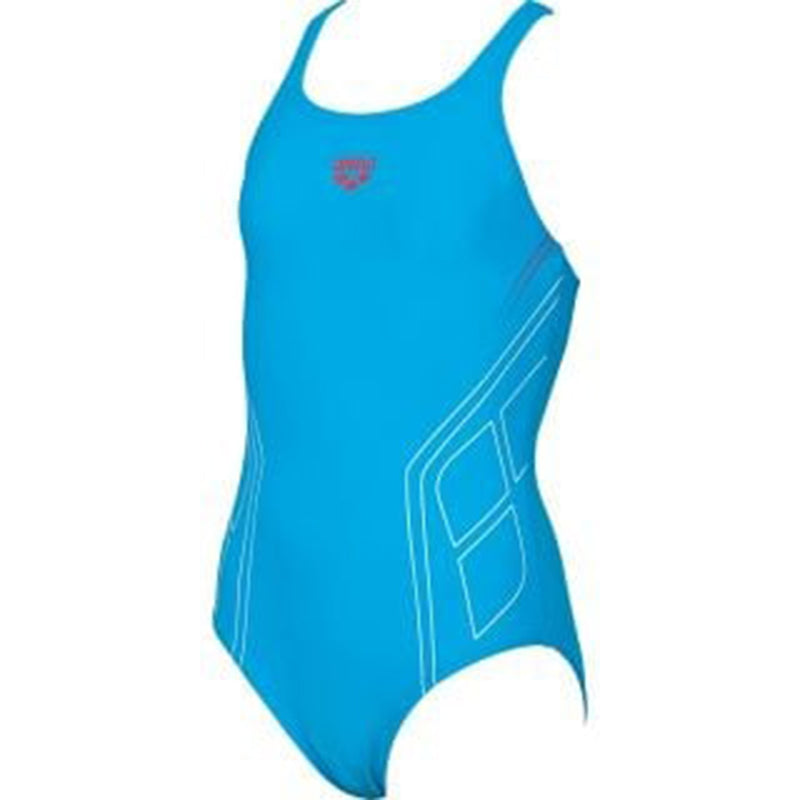 Arena - Caraiva Pro Back Junior Swimsuit - Turquoise/Red