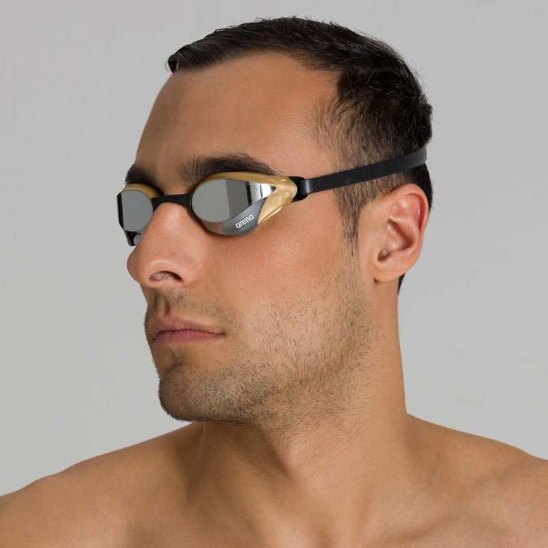 Arena - Cobra Core Swipe Mirror Goggle - Silver/Gold