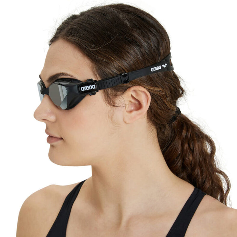 Arena - Cobra Tri Swipe Mirror Triathlon Goggles - Silver/Black