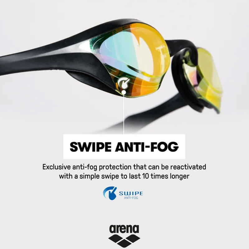 Arena - Cobra Ultra Swipe Mirror Goggles - Yellow Copper/Black