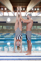 Arena - Crazy Booster Back Ladies Swimsuit - Black/Multi