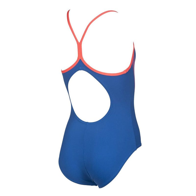 Arena - Demetra Light Drop Back Girls Swimsuit - Royal/Pink