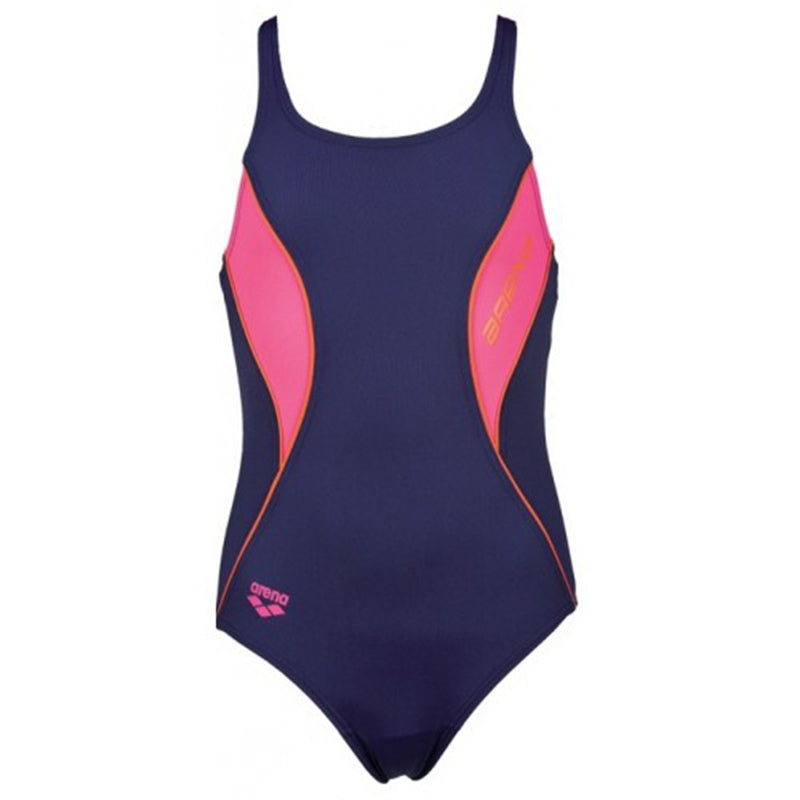 Arena - Fiord Swim Pro Back Junior Swimsuit - Navy/Rose