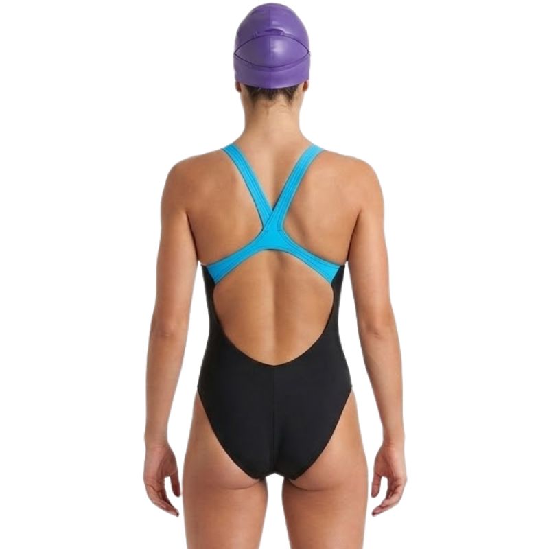 Arena - Fluency V Back Ladies Swimsuit - Black/Turquoise