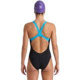 Arena - Fluency V Back Ladies Swimsuit - Black/Turquoise