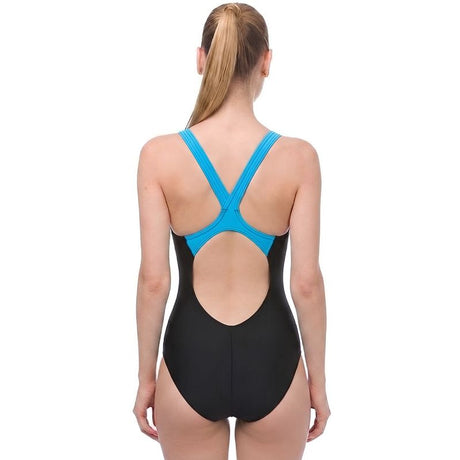 Arena - Fluency V Back Ladies Swimsuit - Black/Turquoise