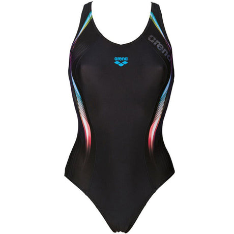 Arena - Fluency V Back Ladies Swimsuit - Black/Turquoise